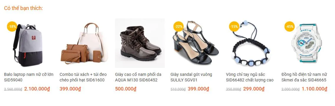 Thiết Kế Website Shop Thời Trang - Phụ Kiện MA-075