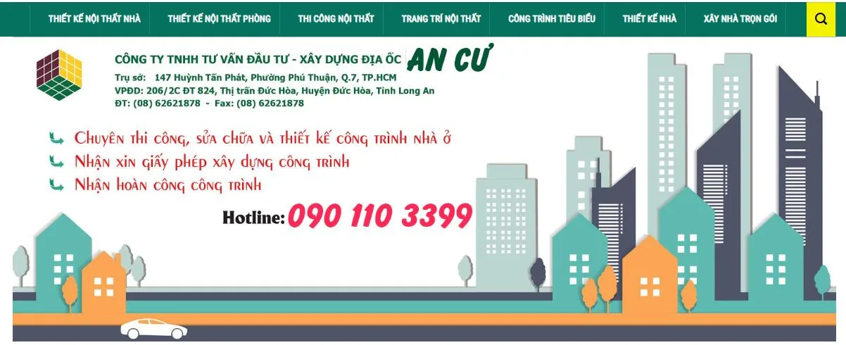 Thiết Kế Website Thiết Kế Kiến Trúc, Nội Thất MA-069