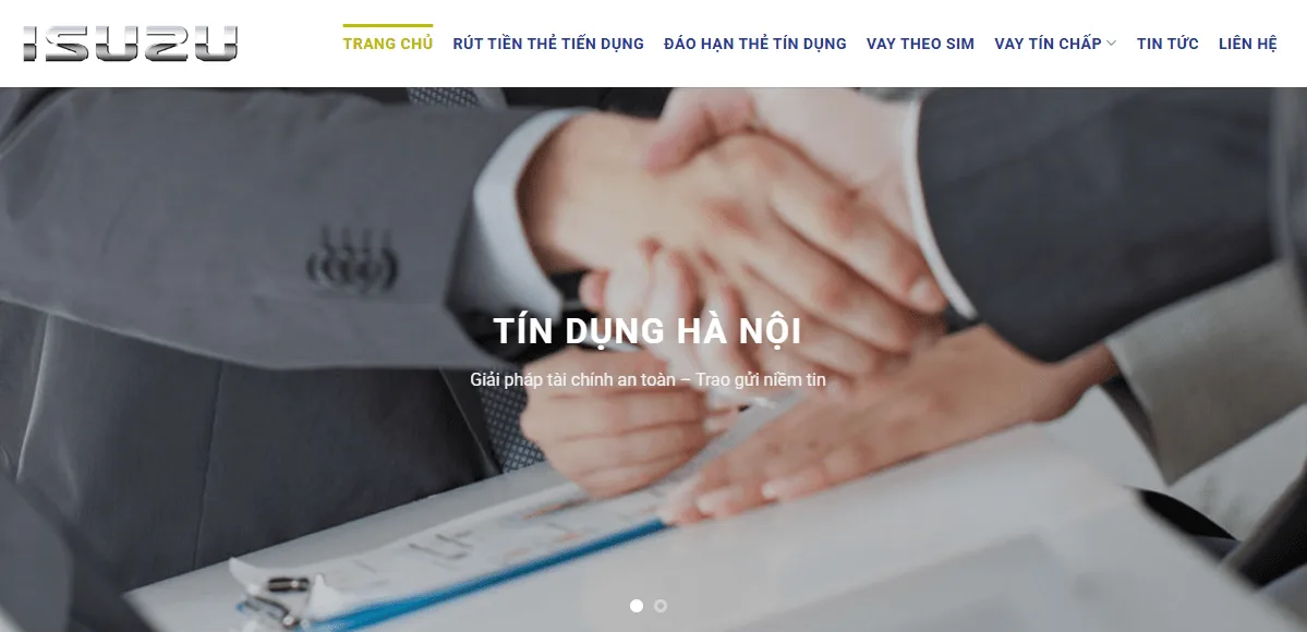 Thiết Kế Website Tín Dụng Hà Nội MA-189