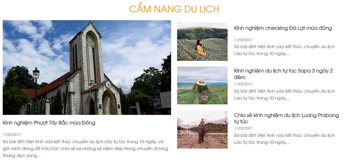 Thiết Kế Website Tour Du Lịch, Kiến Thức Du Lịch MA-028