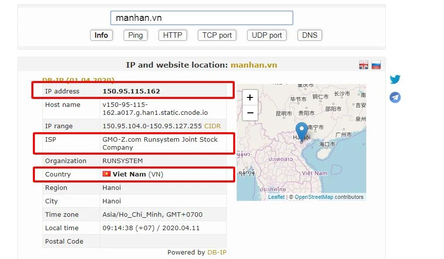 Cách kiểm tra hosting website đặt ở đâu?