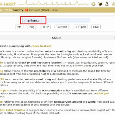 Cách kiểm tra hosting website đặt ở đâu?