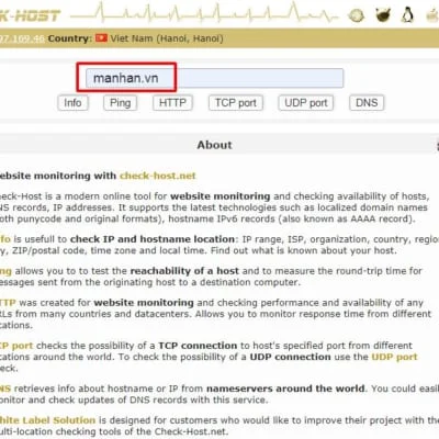Cách kiểm tra hosting website đặt ở đâu?