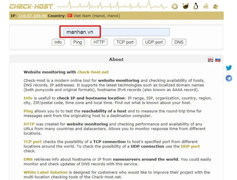 Cách kiểm tra hosting website đặt ở đâu?