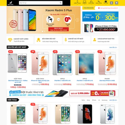 Mẫu Website Bán Đồ Nội Thất MA-209