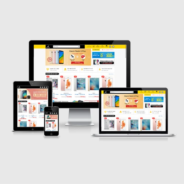 Thiết Kế Website Bán Điện Thoại MA-209
