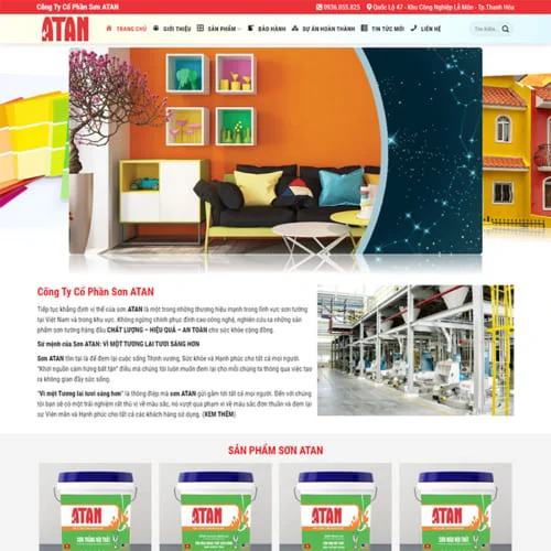 Thiết Kế Website Dịch Vụ Sơn Nhà, Bán Sơn MA-212 Thiết Kế Website Dịch Vụ Sơn Nhà, Bán Sơn MA-212