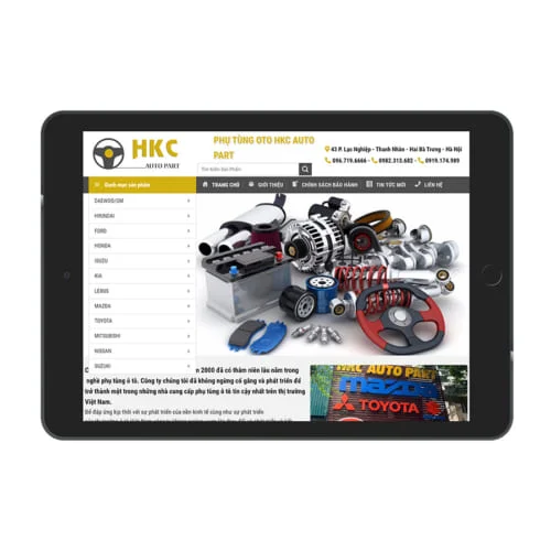 Mẫu Website Nội Thất Oto MA-214