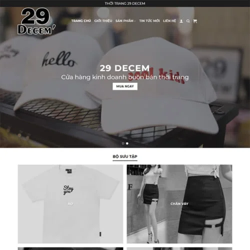 Thiết Kế Website Thời Trang MA-218