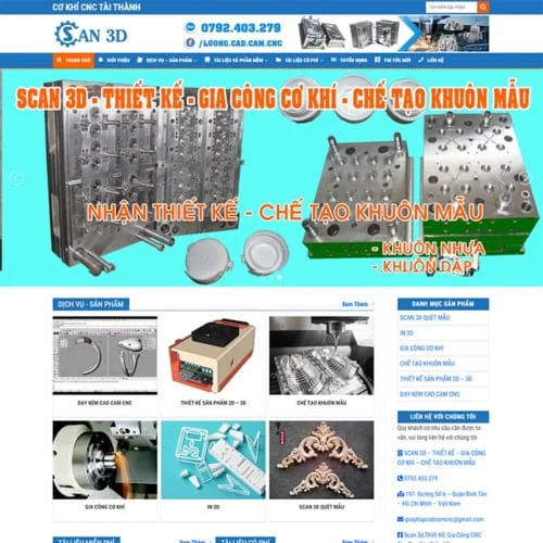 Thiết Kế Website Cơ Khí CNC MA-224