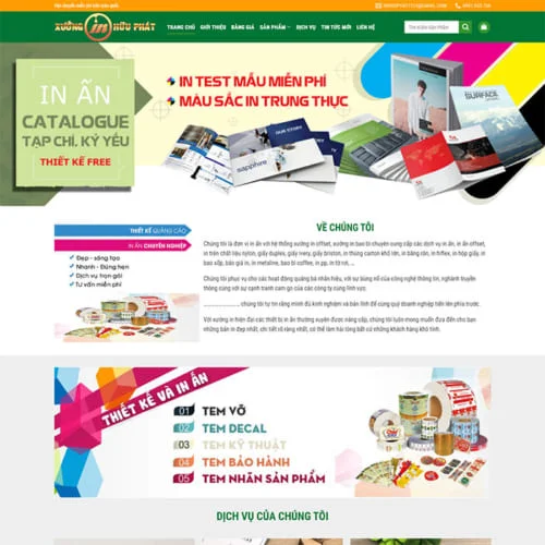 Thiết Kế Website In Ấn MA-227