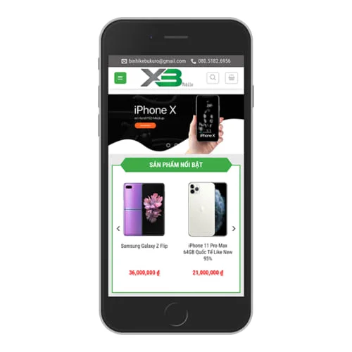 Mẫu Website Điện Thoại MA-233