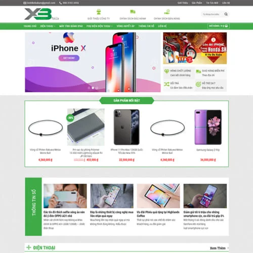 Mẫu Website Điện Thoại MA-233