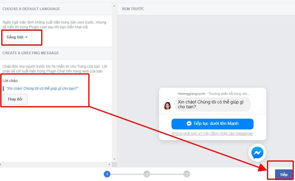 Hướng dẫn chèn hộp chat Facebook lên website