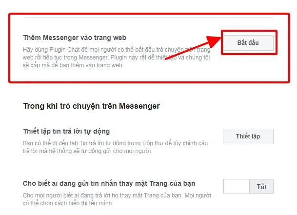Hướng dẫn chèn hộp chat Facebook lên website