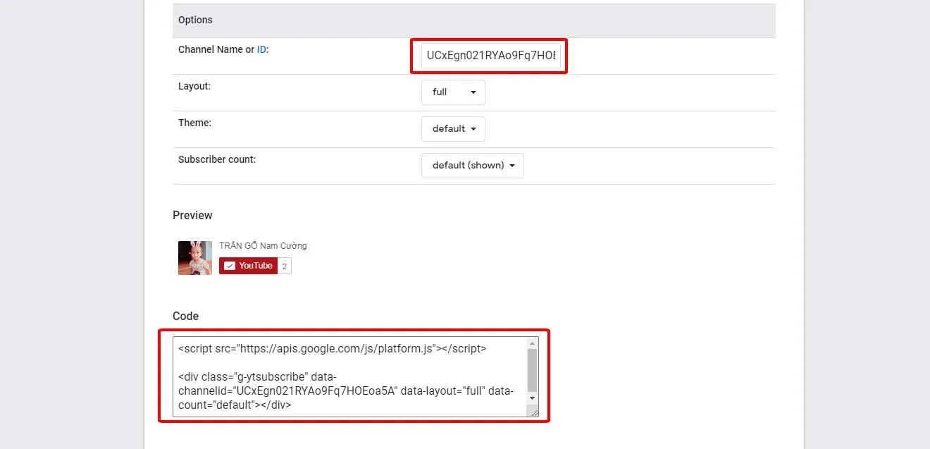 Hướng Dẫn Nhúng Kênh Youtube Vào Website