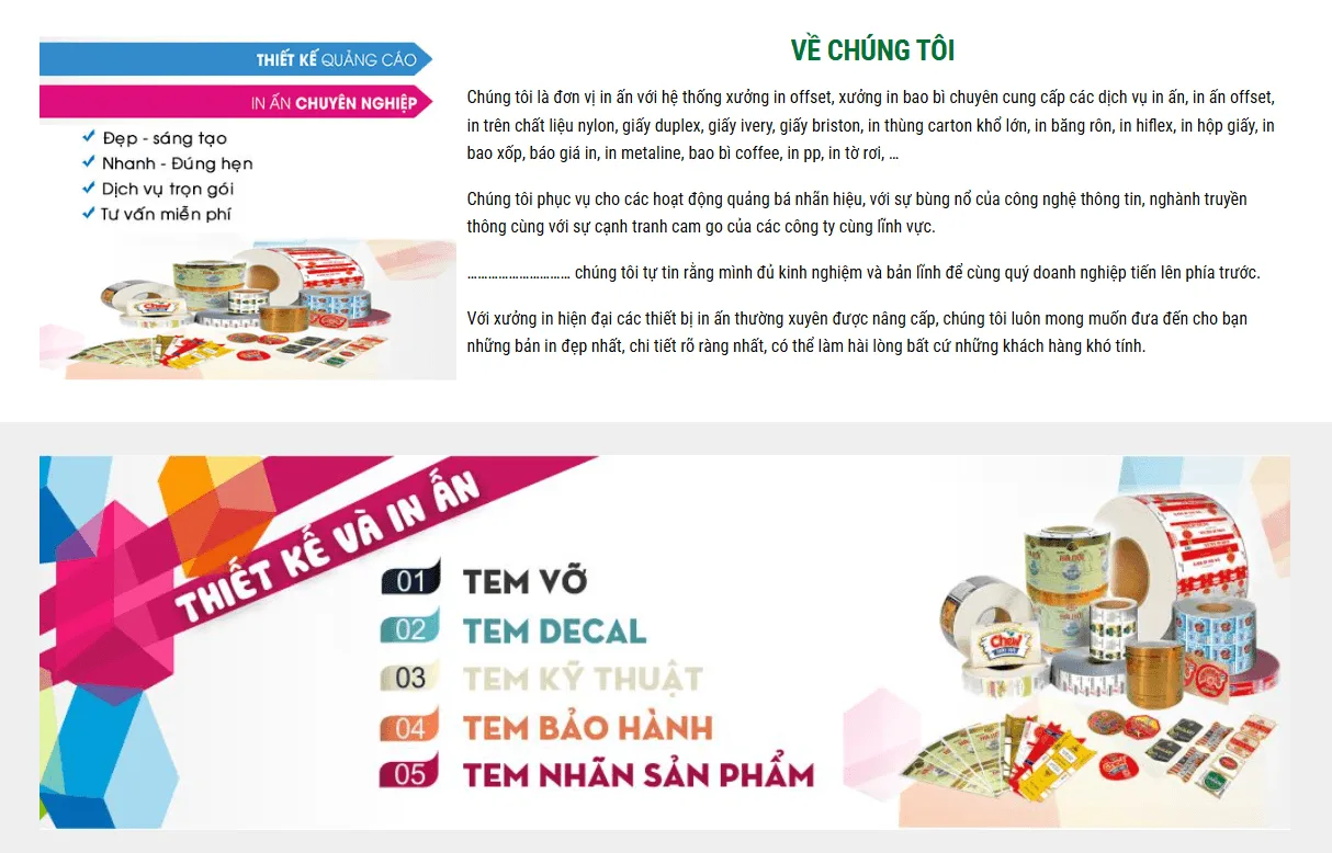 Thiết Kế Website In Ấn MA-227