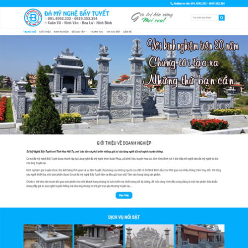 Mẫu Website Đá Mỹ Nghệ MA-246
