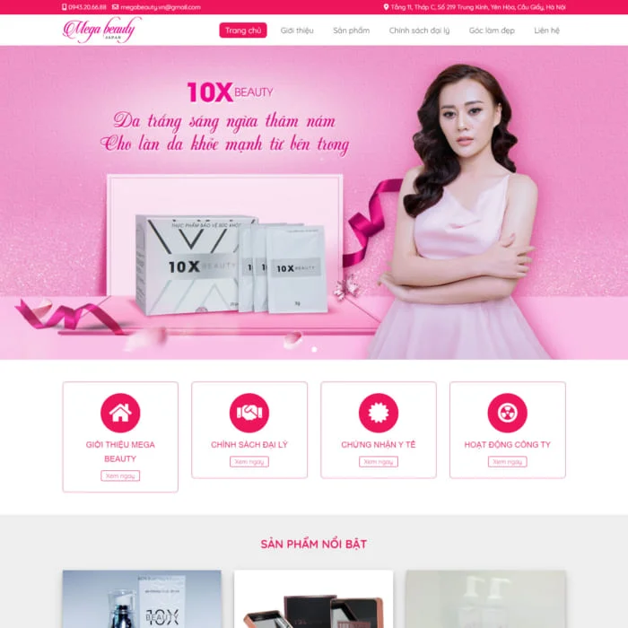 Thiết Kế Website Công Ty Dược Phẩm MA-265