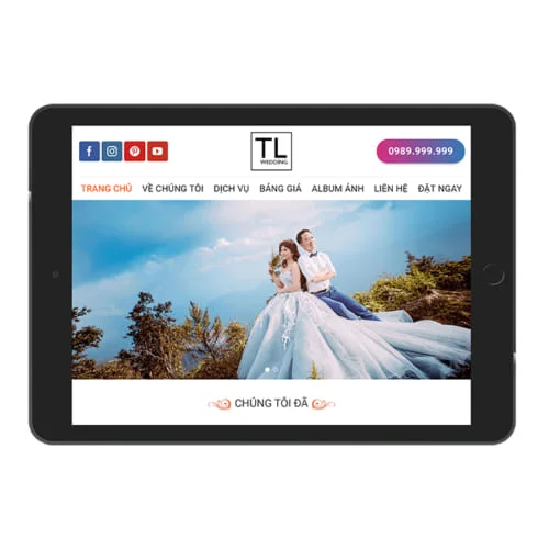 Mẫu Website Studio Chụp Ảnh Cưới MA-261