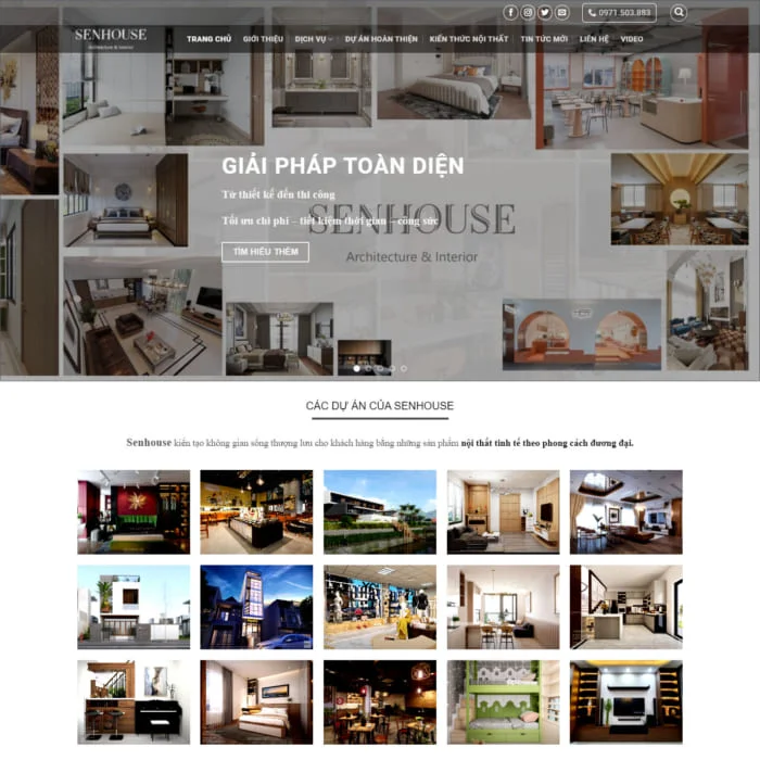 Thiết Kế Website Thiết Kế Nội Thất MA-252