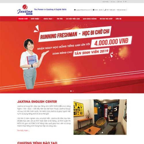 Thiết Kế Website Trung Tâm Anh Ngữ MA-269