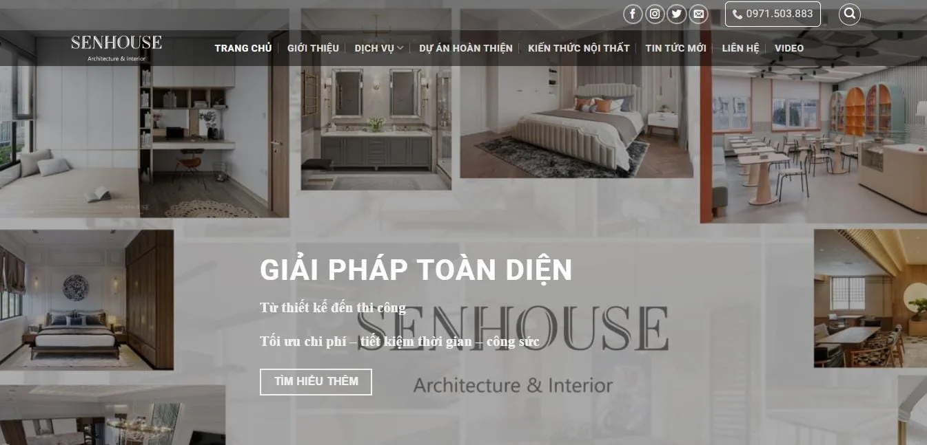 Thiết Kế Website Thiết Kế Nội Thất MA-252