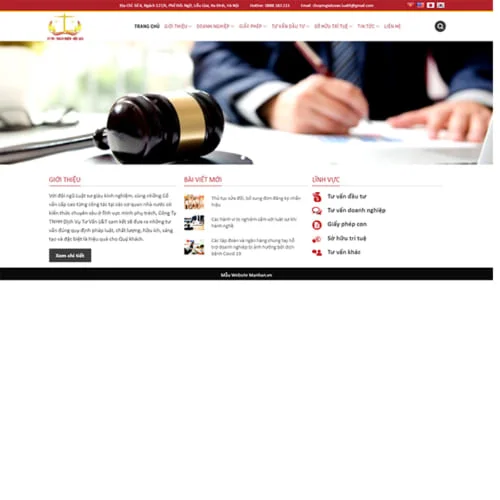 Thiết Kế Website Dịch Vụ Tư Vấn Luật MA-273