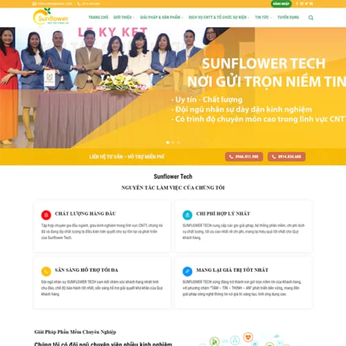 Thiết Kế Website Cung Cấp Giải Pháp Sản Phẩm Phần Mềm MA-272