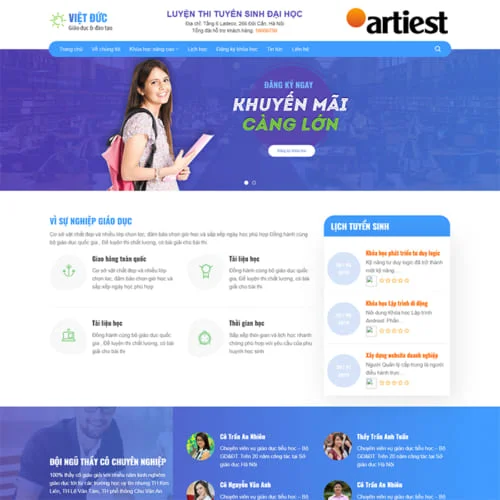 Thiết Kế Website Luyện Thi Tuyển Sinh Đại Học MA-271