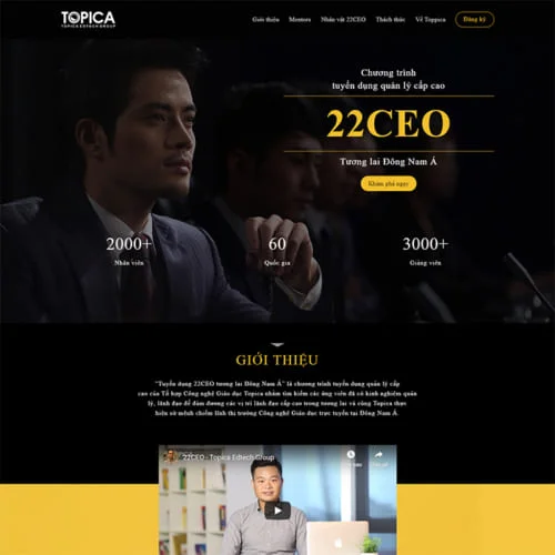 Thiết Kế Website Tuyển Dụng Ceo MA-270