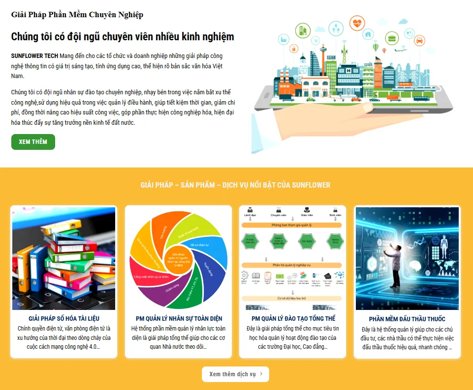 Thiết Kế Website Cung Cấp Giải Pháp Sản Phẩm Phần Mềm MA-272