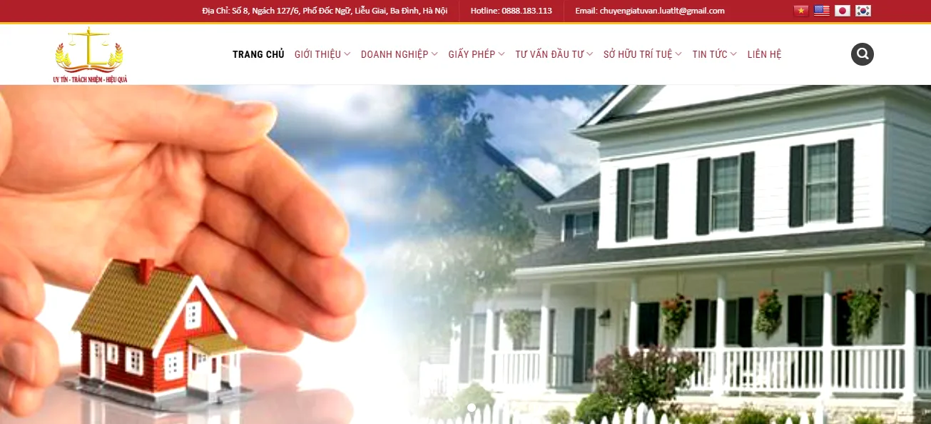 Thiết Kế Website Dịch Vụ Tư Vấn Luật MA-273