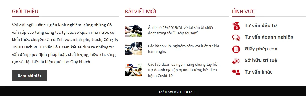 Thiết Kế Website Dịch Vụ Tư Vấn Luật MA-273