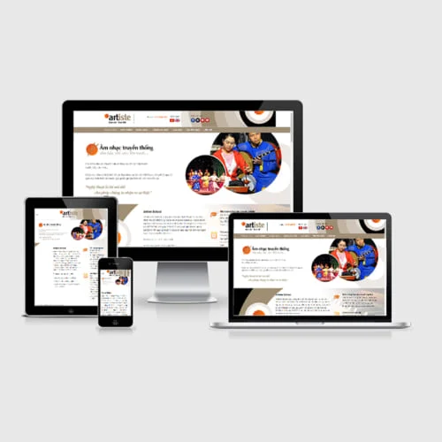 Mẫu LandingPage Đào Tạo Các Loại Hình Nghệ Thuật MA-289