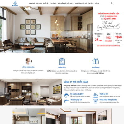 Thiết Kế Website Nội Thất Chuẩn Seo - Uy Tín - Chuyên Nghiệp