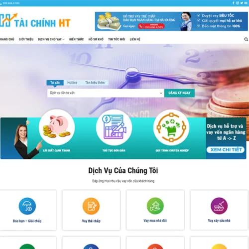 Mẫu Website Cho Vay Tài Chính MA-306