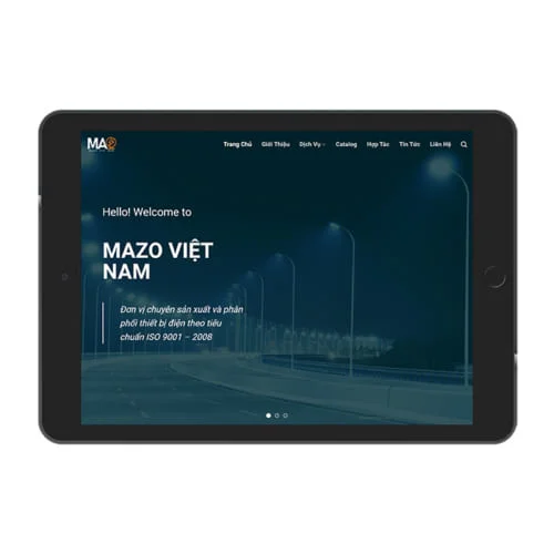 Mẫu Website Gia Công Thiết Bị Điện MA-308