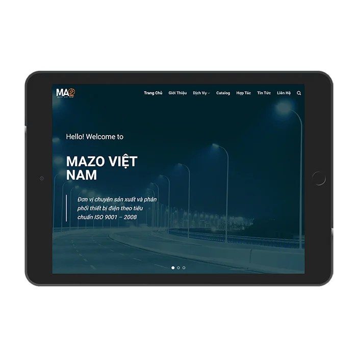 Thiết Kế Website Gia Công Thiết Bị Điện MA-308