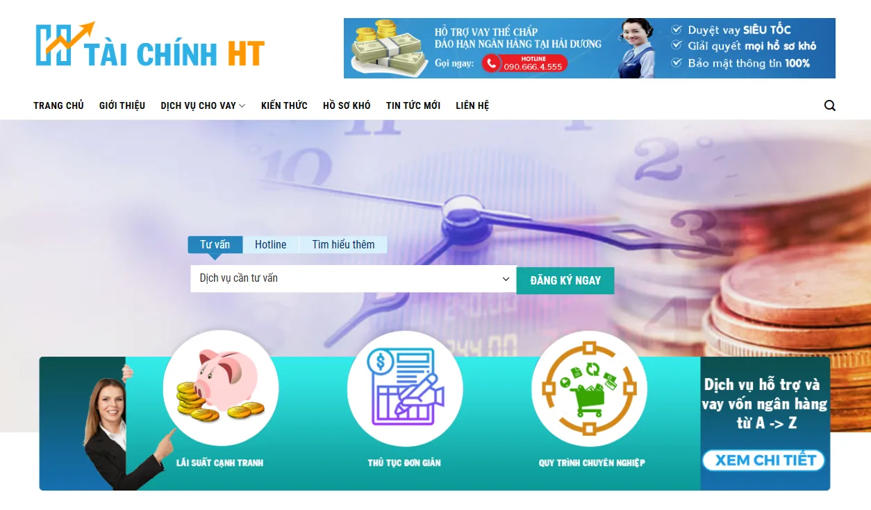 Thiết Kế Website Cho Vay Tài Chính MA-306