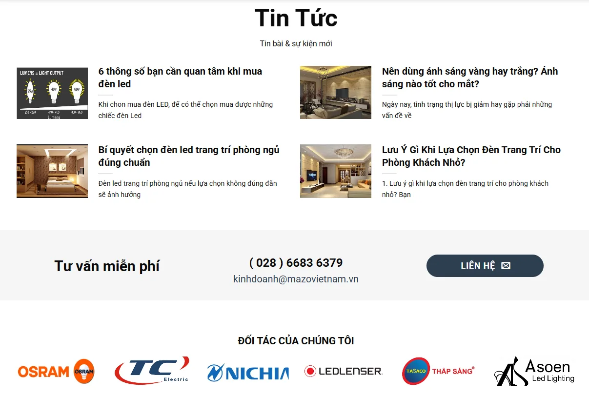 Thiết Kế Website Gia Công Thiết Bị Điện MA-308