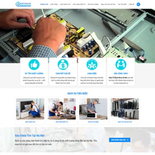 Thiết Kế Website Dịch Vụ Sửa Chữa Ti Vi, Tủ Bếp, Lò Vi Sóng MA-314