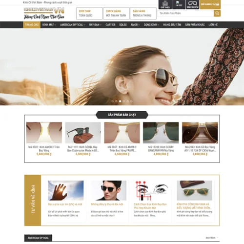Thiết Kế Website Kính Cổ Việt Nam MA-312