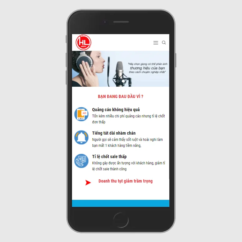Thiết Kế Website Nhạc Chờ Thương Hiệu MA-318