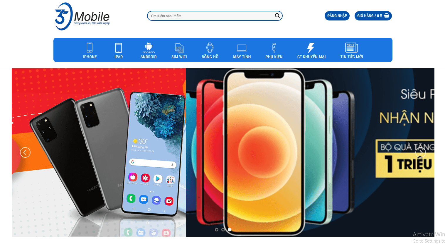 Thiết Kế Website Thương Mại Điện Tử MA-324