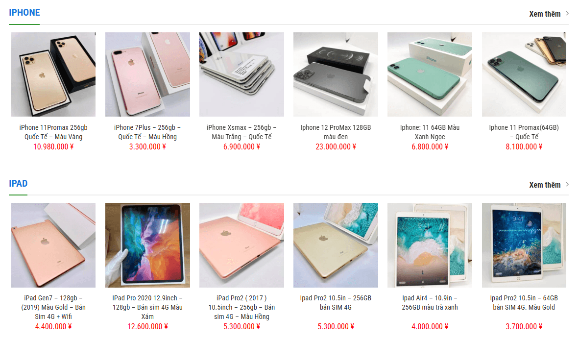 Thiết Kế Website Thương Mại Điện Tử MA-324