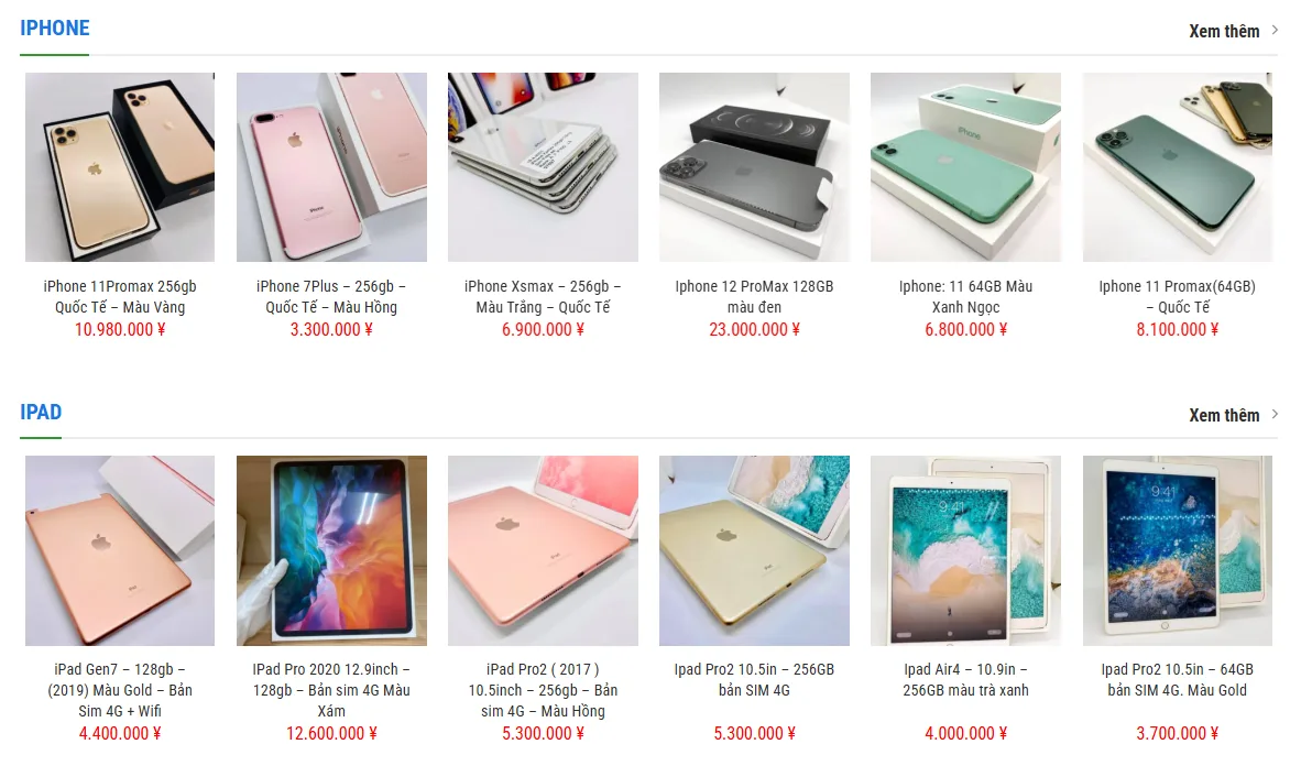 Thiết Kế Website Thương Mại Điện Tử MA-324