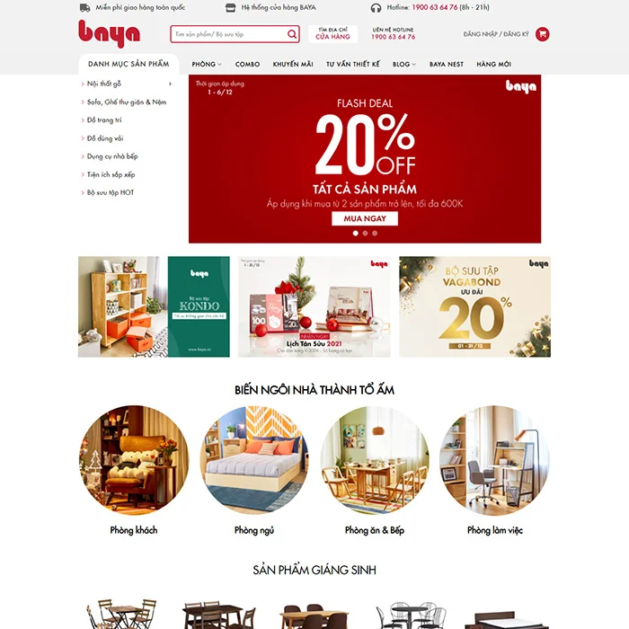 Thiết Kế Website Bán Đồ Nội Thất MA-380