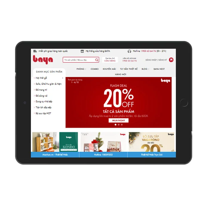 Thiết Kế Website Bán Đồ Nội Thất MA-380