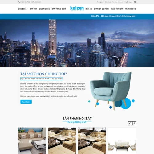 Thiết Kế Website Bán Đồ Nội Thất MA-396 Thiết Kế Website Bán Đồ Nội Thất MA-396